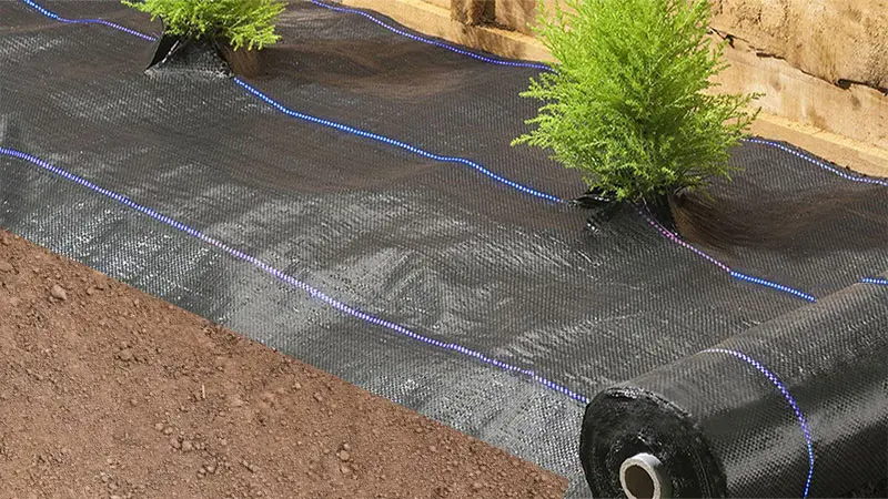 Weed Barrier Installation example 3